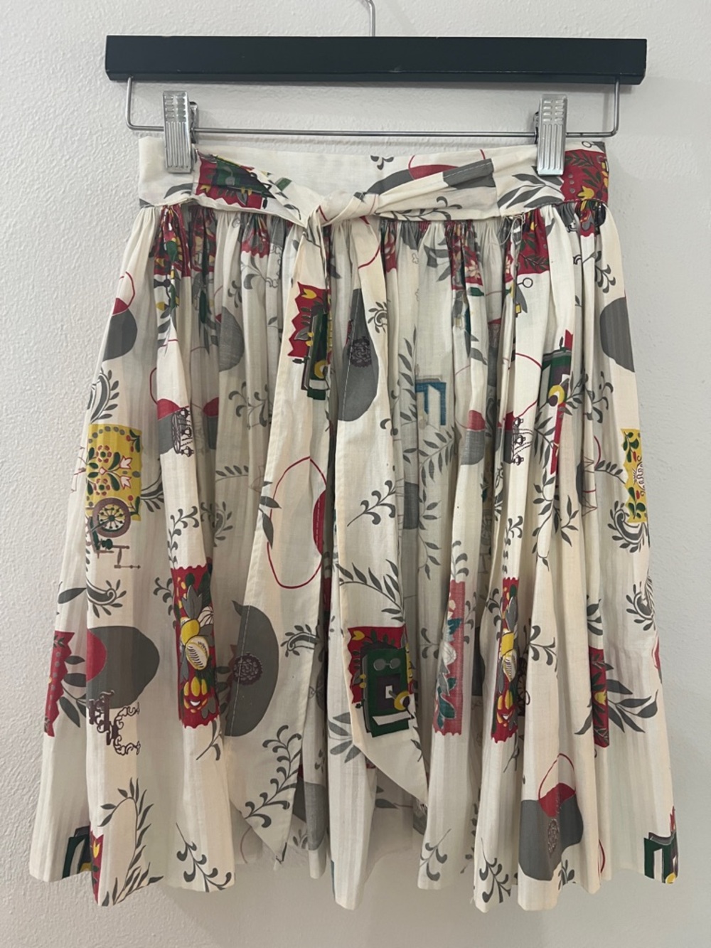 Vintage 50’s handmade full gathered waist apron the pattern is fabulous, decor - Picture 3 of 10